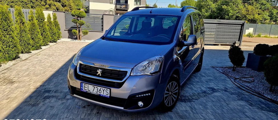 Peugeot Partner cena 43000 przebieg: 151000, rok produkcji 2016 z Łódź małe 232